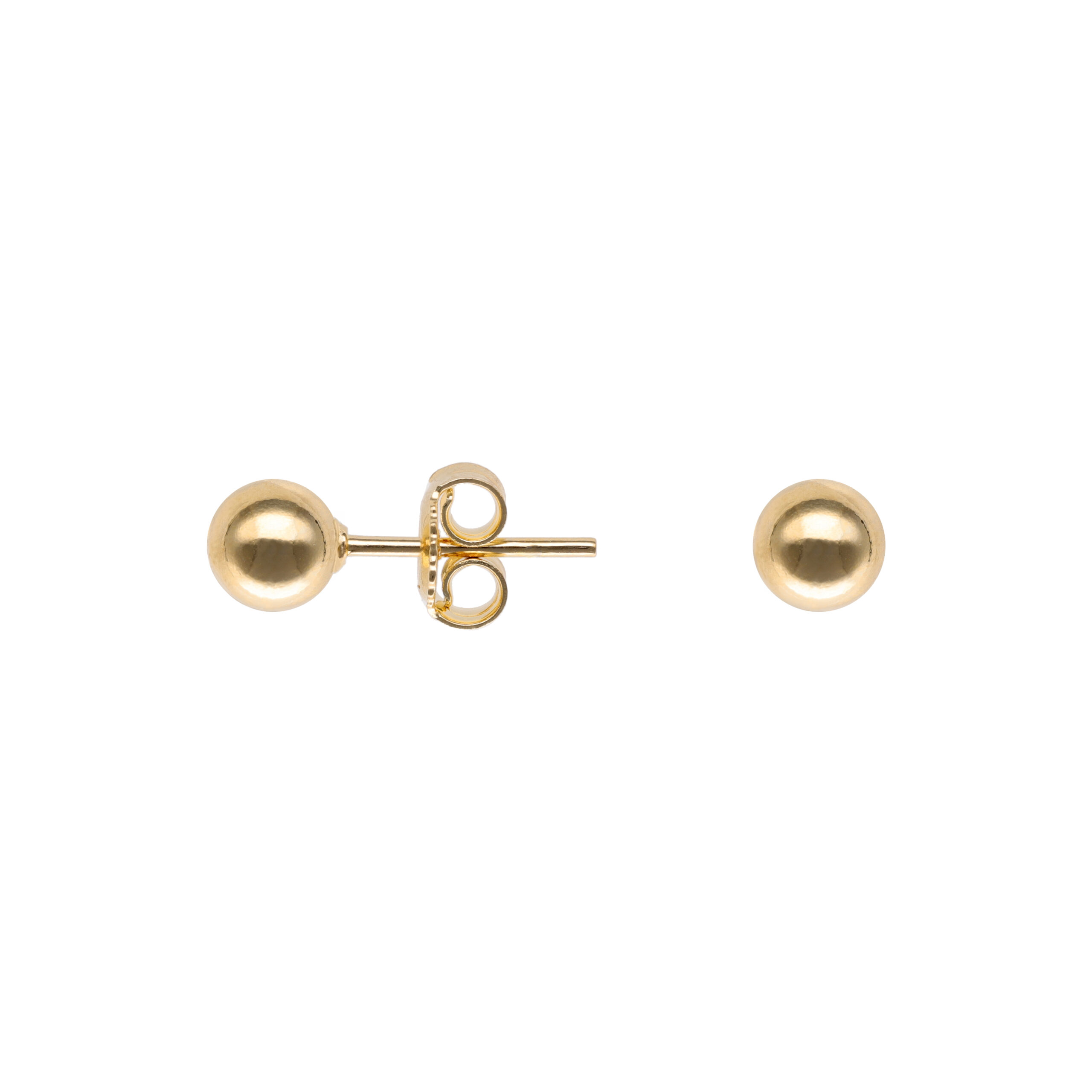 Arito Bolita Enchapado en Oro 18 Kt. 5 mm
