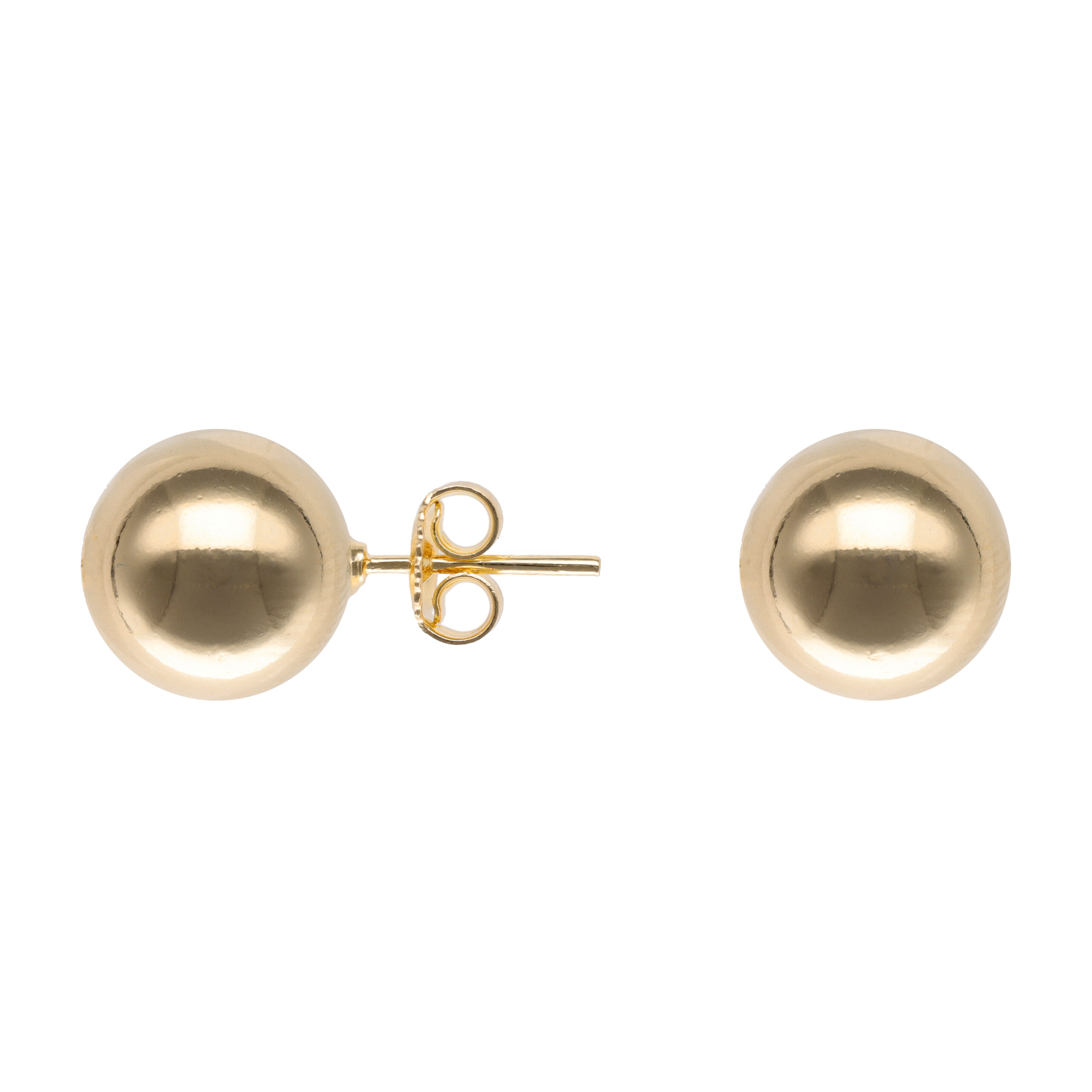 Arito Bolita Enchapado en Oro 18 Kt. 10 mm