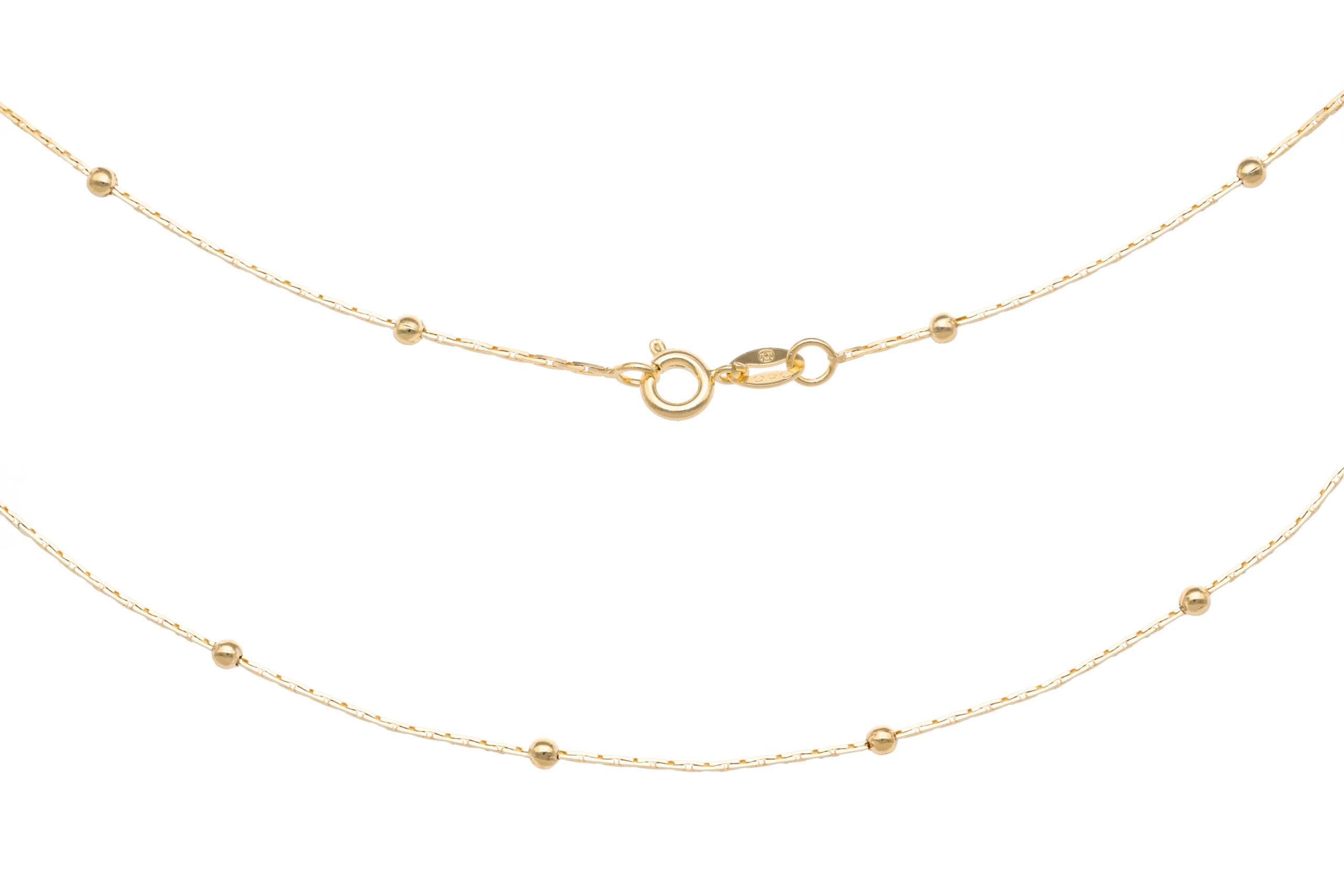Collar Bolitas Enchapado en Oro 18 Kt.