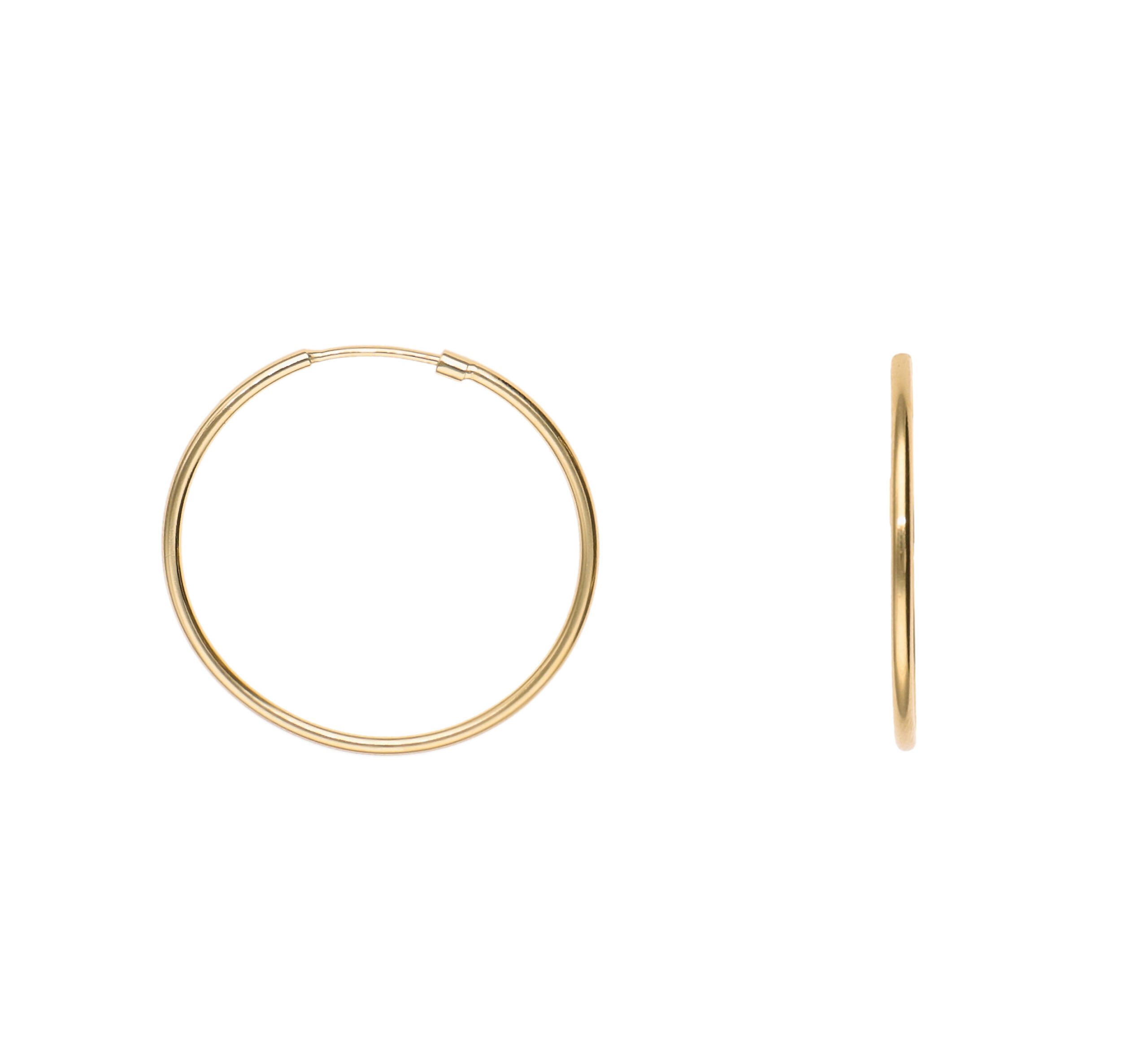 Aro Argolla Enchapada Oro 18 Kt.